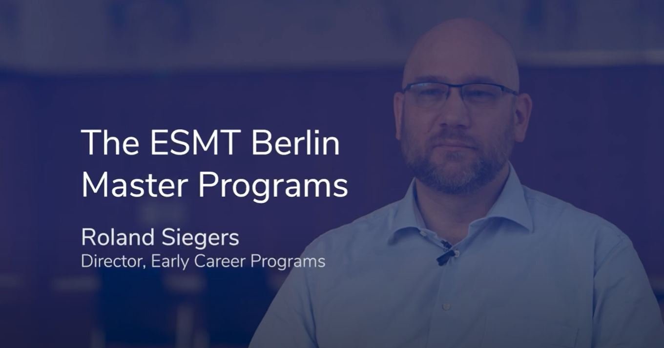 ESMT Master Programs