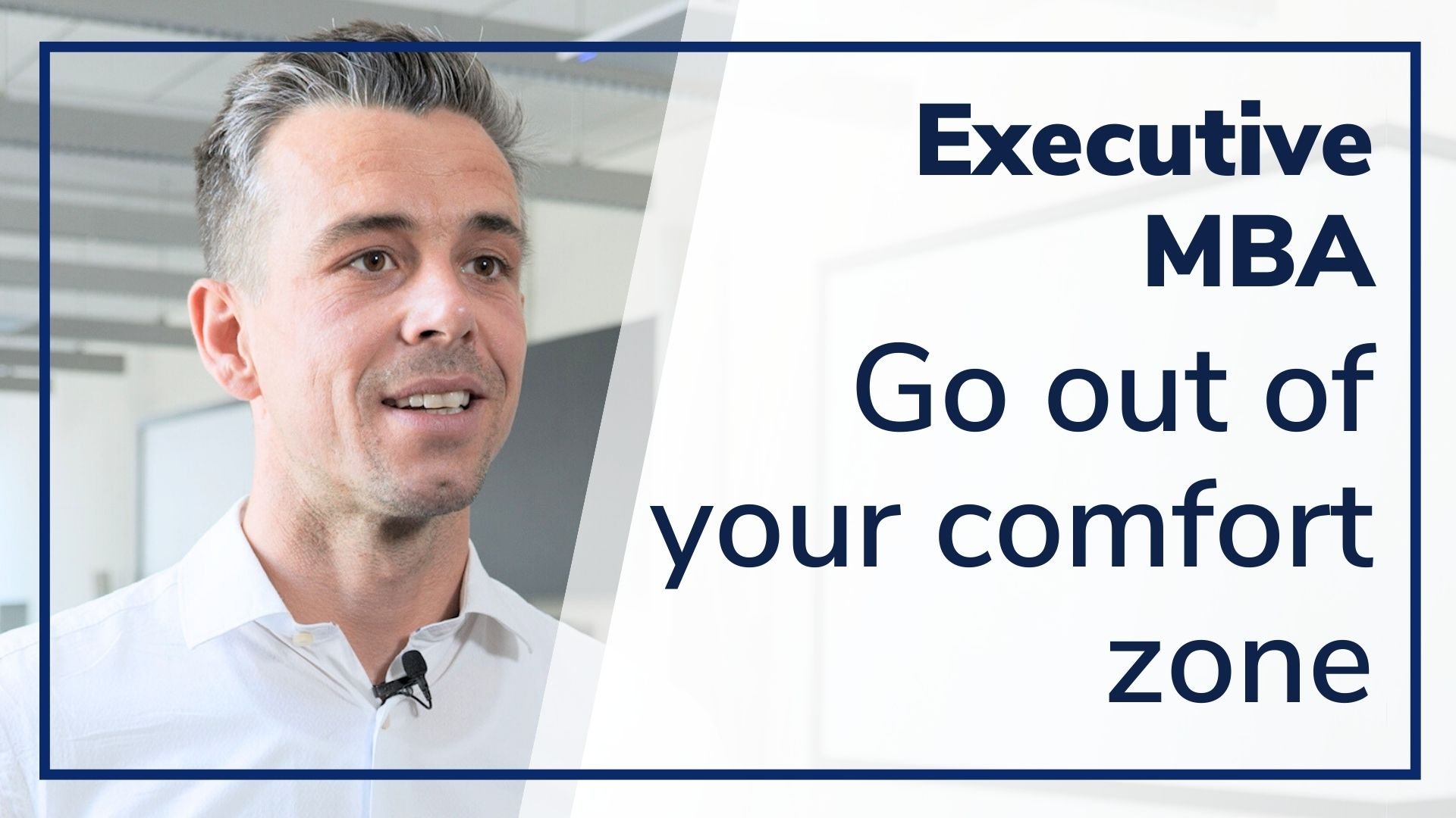 EMBA Alumnus Christoph - Go out of your comfort zone
