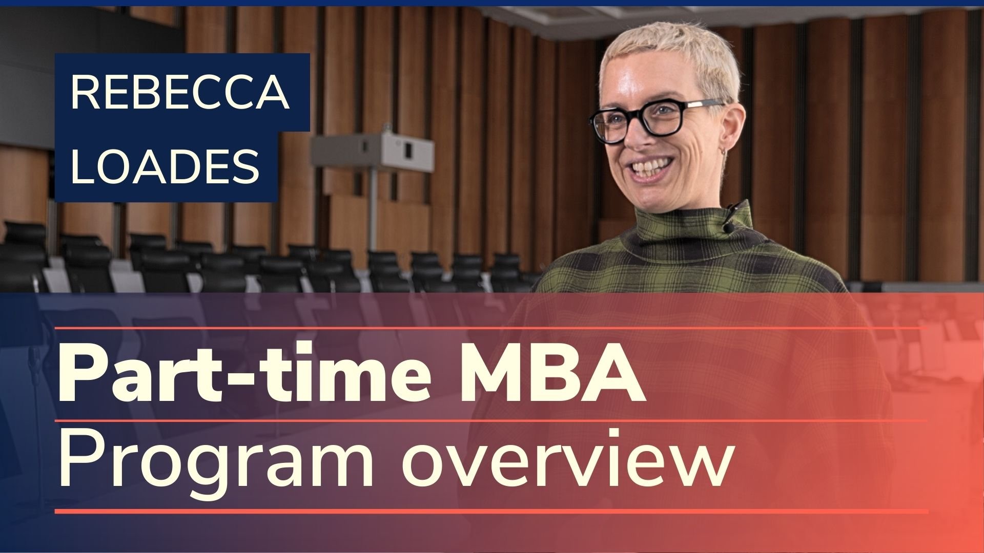 Part-time MBA program overview cover