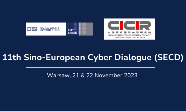 11th Sino-European Cyber Dialogue