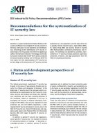 Recommendations for the systematization of IT security law