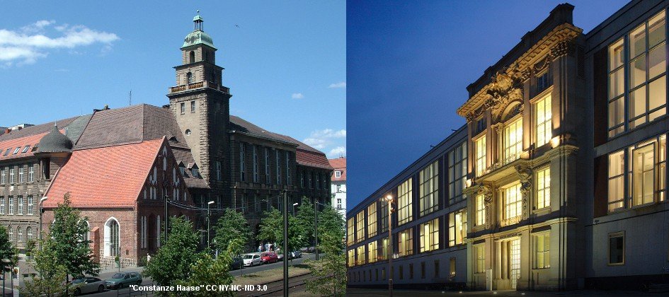 This is the AMC conference header photo, which is of the Humboldt University and ESMT Berlin buildings.