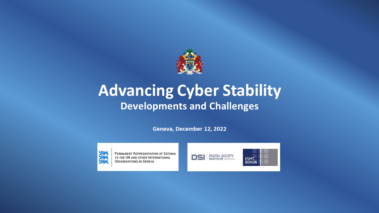 Advancing Cyber Stability