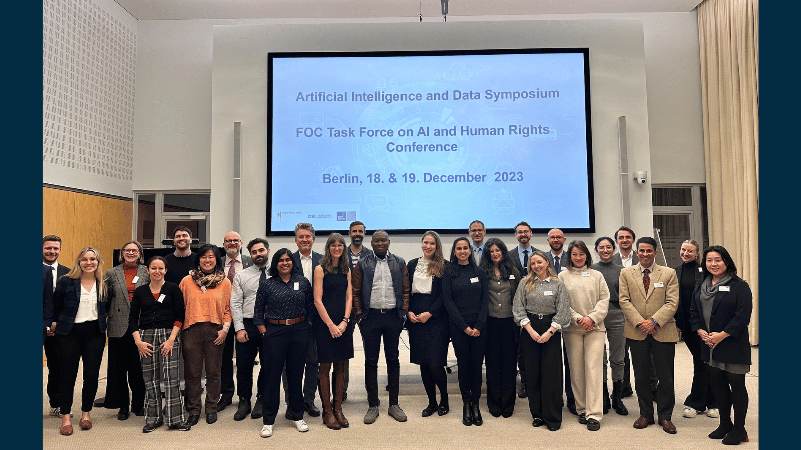 Workshop on Artificial Intelligence and Human Rights Group Photo