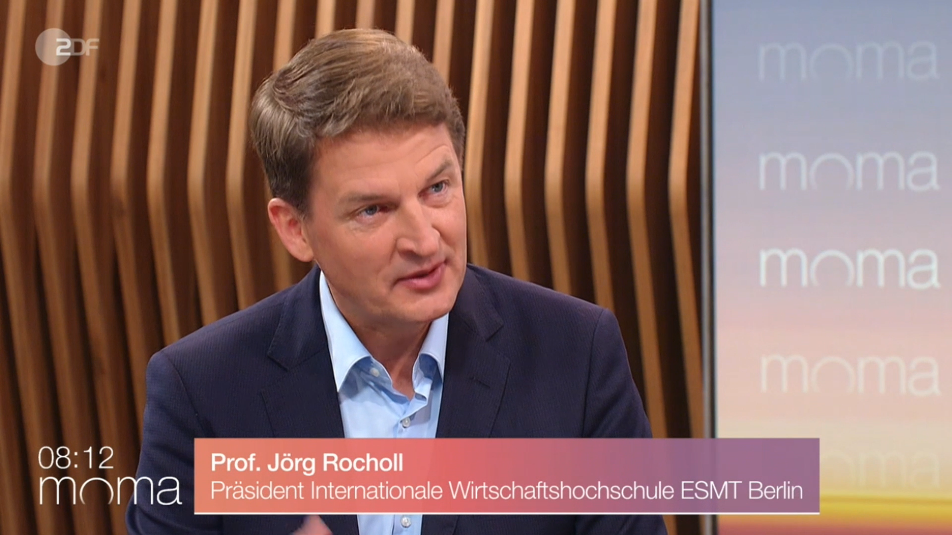 Jörg Rocholl at ZDF MoMa