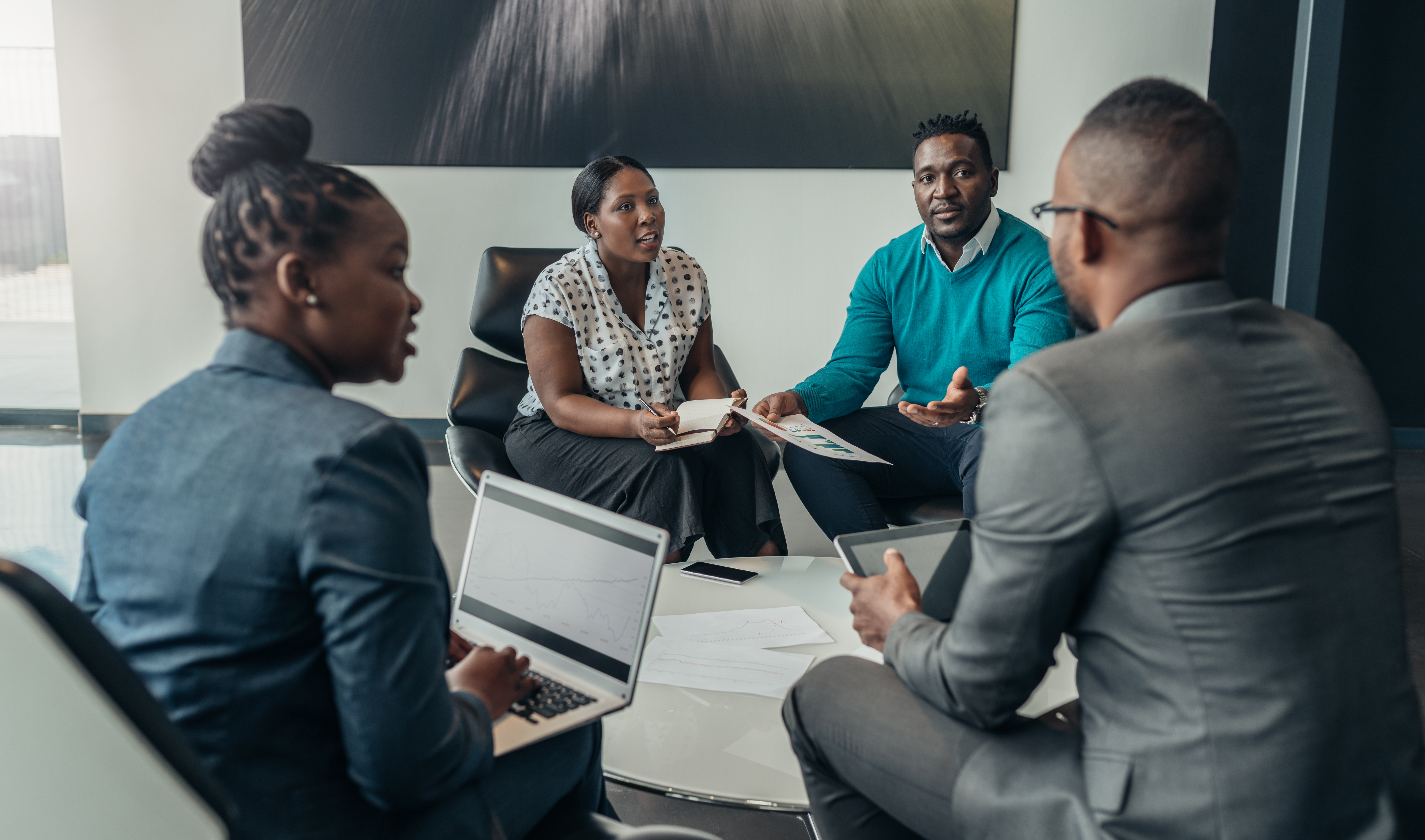 African people at work