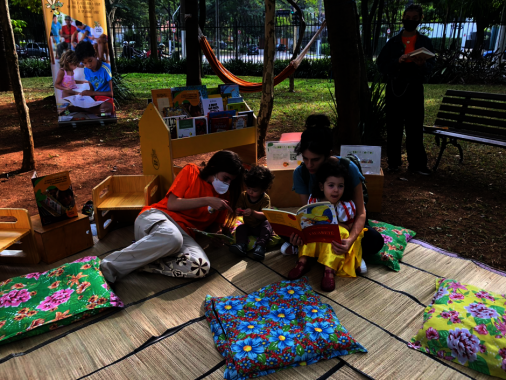 Reading at a Sunday event