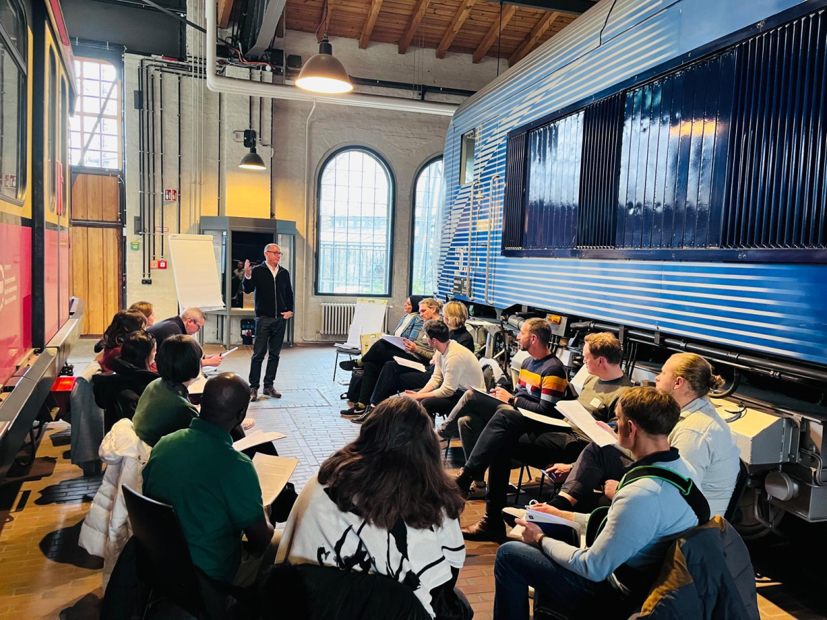 Participants in the ETP engaging in a discussion