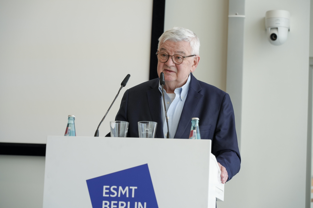 Joschka Fischer speaks at ESMT event "Trump’s Impact: The State and Future of Transatlantic Relations" 