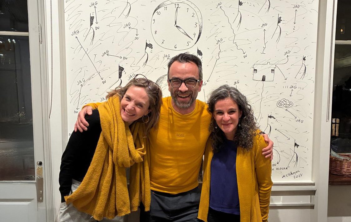 ETP participant Daniel Froelich with the program leads