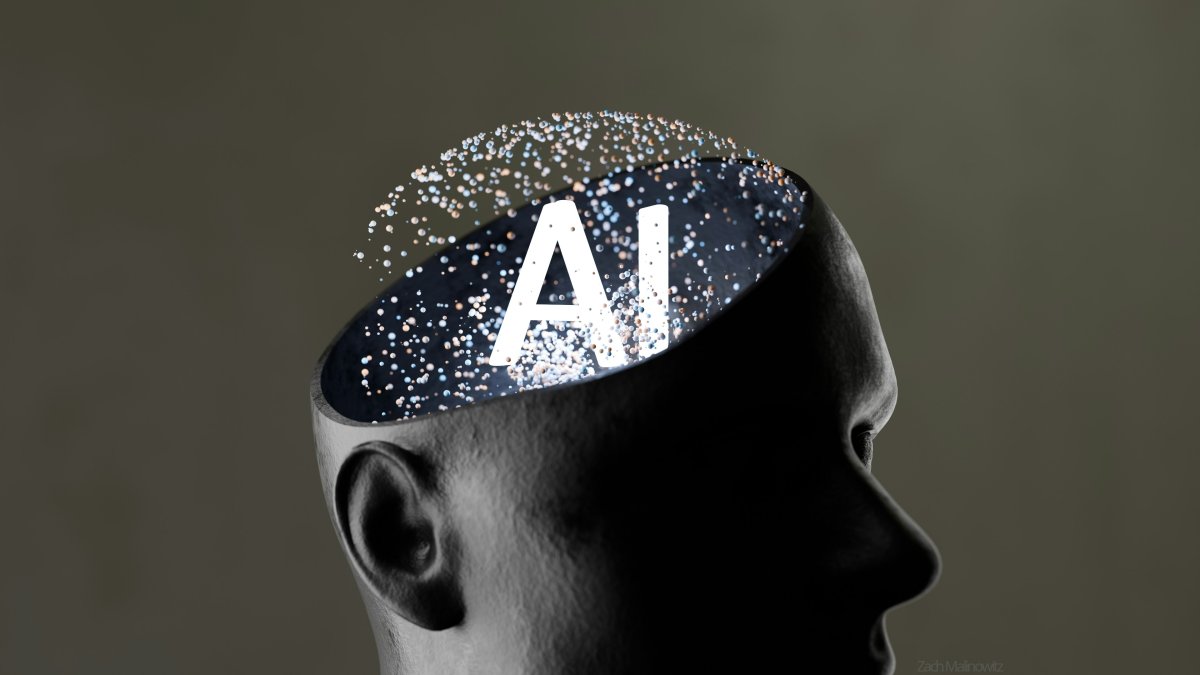 Where human thought ends, artificial intelligence begins. This image illustrates the seamless integration of AI into our cognitive world—a digital expansion of the human mind that turns data into insight and imagination into reality.