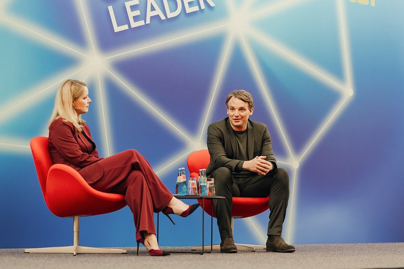 CEO Christian Klein of SAP on stage for Today's Global Leader 