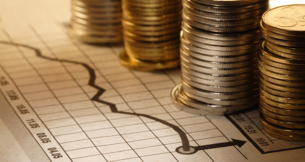 stack of money and chart 