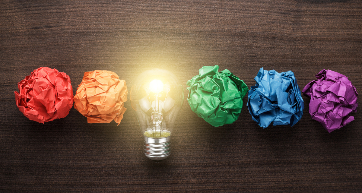 Great idea concept - lightbulb