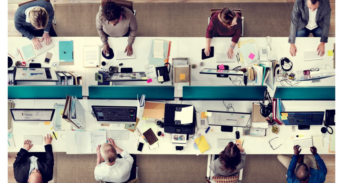 Employees working