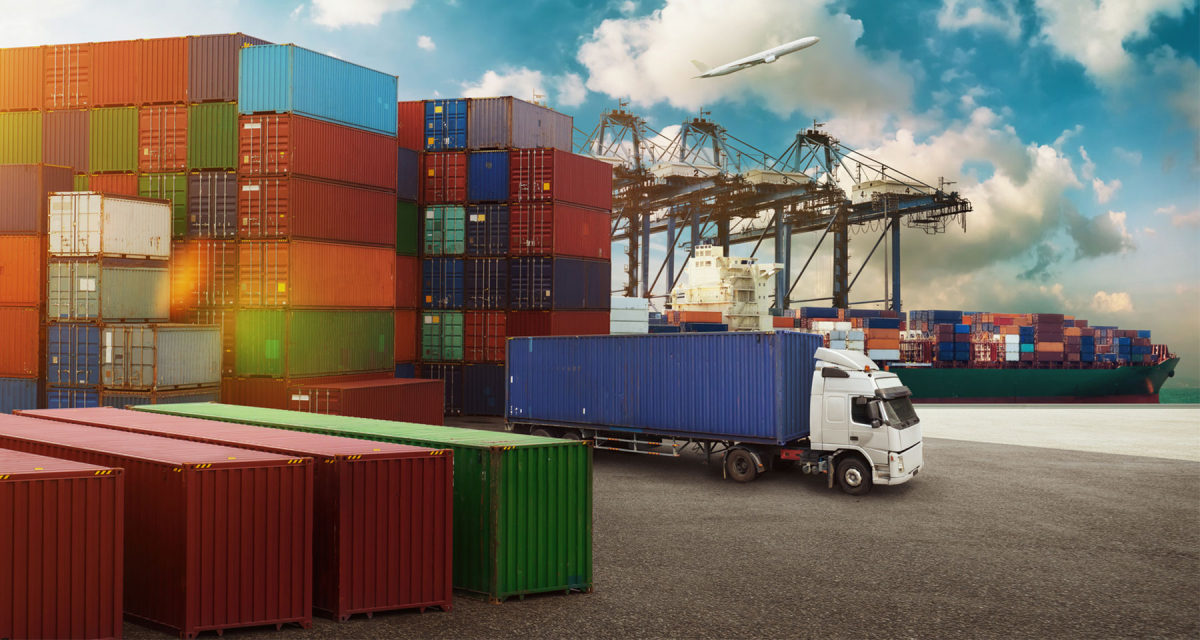 Transportation trading business concept 