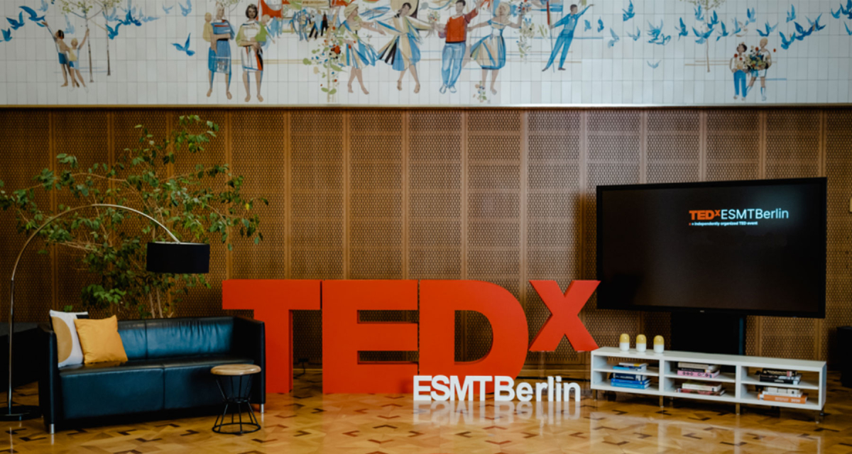 Tedx stage at ESMT Berlin 