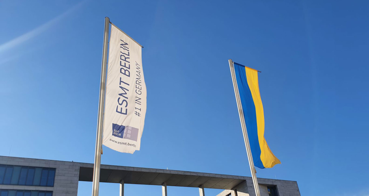 ESMT and Ukraine flag