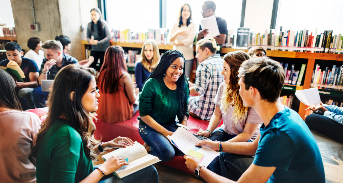 Student group working together