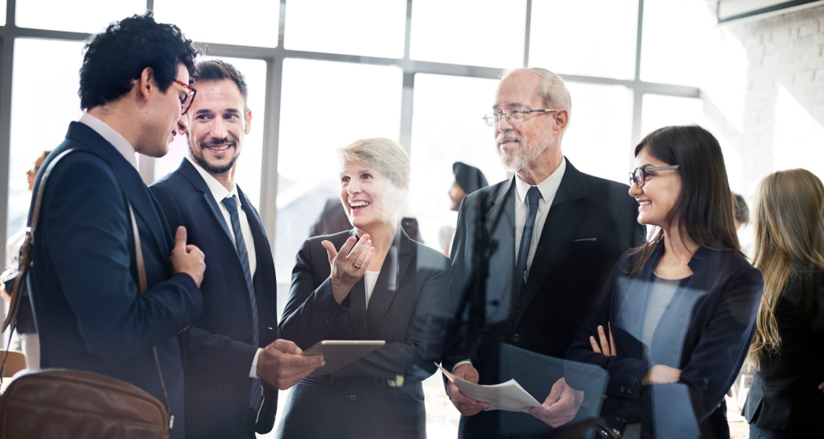Group of networking people