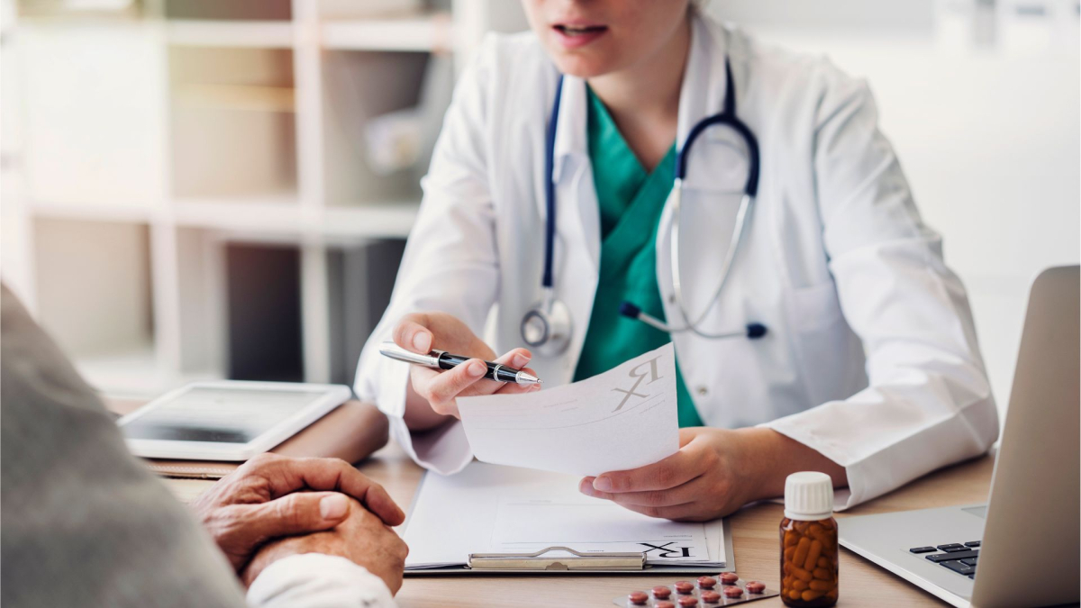 Patients at a doctor's office
