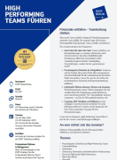 Factsheet cover High Performing Teams führen