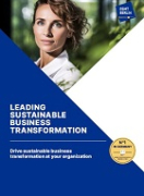 Brochure cover Leading Sustainable Business Transformation