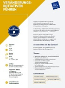 brochure cover Veränderungsinitiativen führen