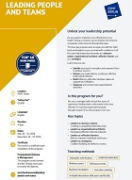 Leading People and Teams brochure cover