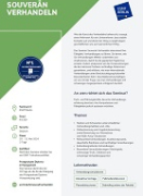 Brochure cover Souveran Verhandeln