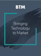Bringing Technology to Market text on navy background