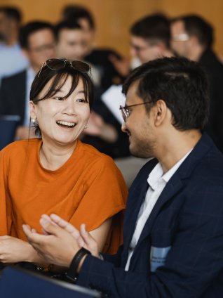 Alumni talking