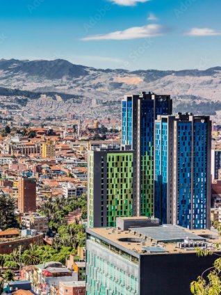 Bogota City Skyline