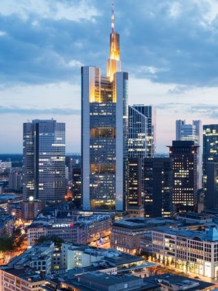 Photo of downtown Frankfurt