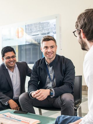 Executive MBA classroom discussion