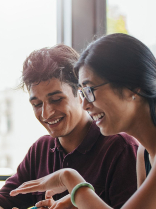 Image of students studying together