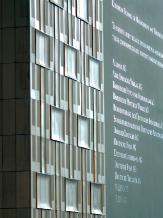 ESMT founder names on wall