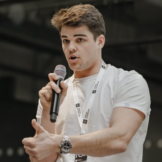 MIE student Hendrik Stotz in the Sustainability Bootcamp