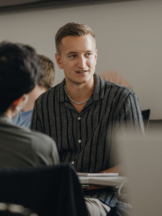 Master's student in class