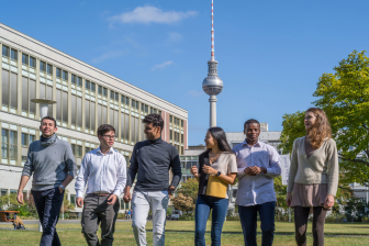 Students on campus
