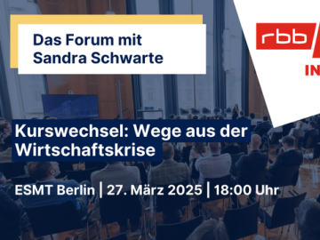 Das Forum mit Sandra Schwarte an der ESMT Berlin