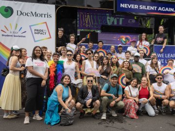 Students and employees at Christopher Street Day