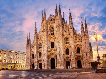 image of Milan Cathedral at sunrise