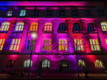 llumination des Akademiegebäudes