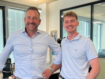 ESMT Master of General Management Student Lucas Wall with the CEO of METRO AG