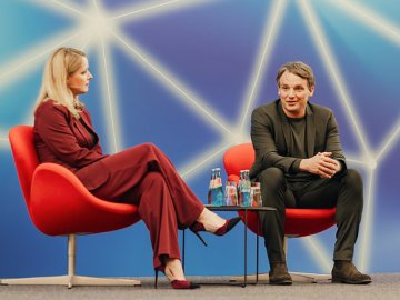 CEO Christian Klein of SAP on stage for Today's Global Leader 