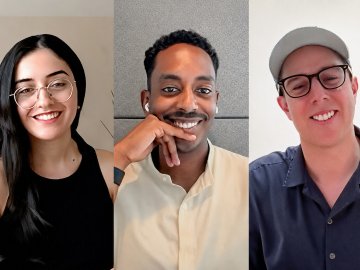 ESMT Berlin MBA alumni taking part in a webinar