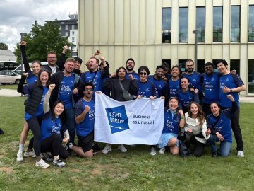 ESMT Full-time MBA students from the Class of 2027 at the MBAT MBA Tournament at HEC Paris