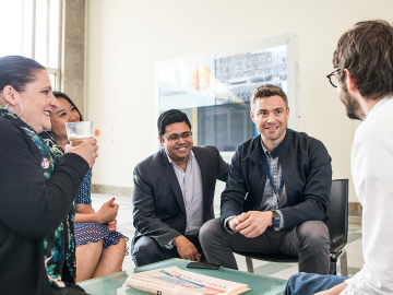 Executive MBA classroom discussion