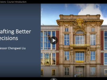 Crafting Better Decisions Intro